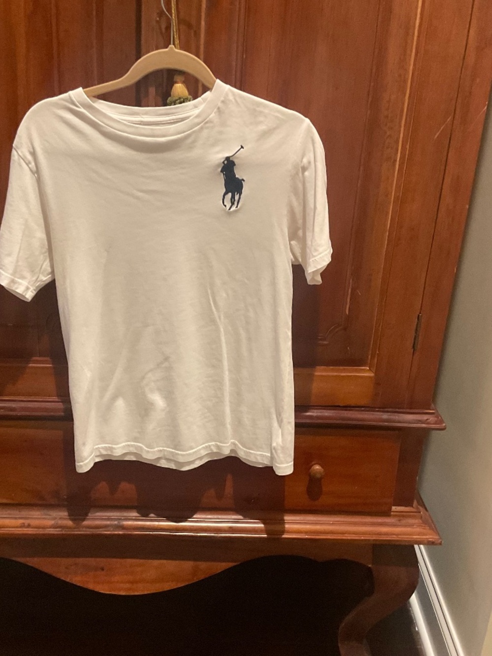 Polo Ralph Lauren Big Boys Crewneck T-Shirt, Color White , Size L (14-16)